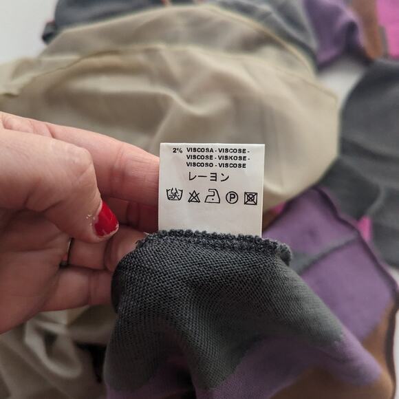 Women's Vintage Missoni Dress Size 6 Grey Purple Orange Pink Italy - Picture 4 of 10